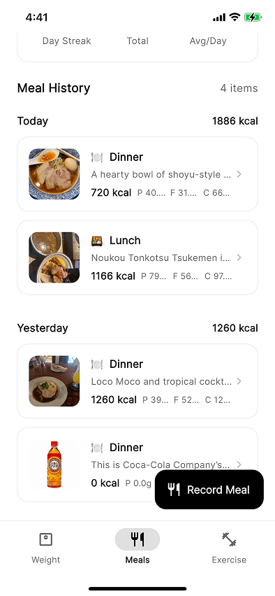Fitlog AI App - Screen 6